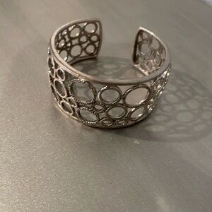 925 silver with diamond thick bracelet